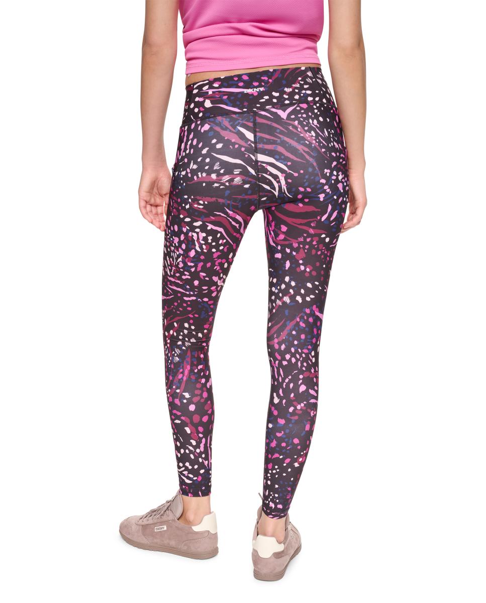 Leggings Técnicas pelo Tornozelo de Cintura Subida Multicolor-4