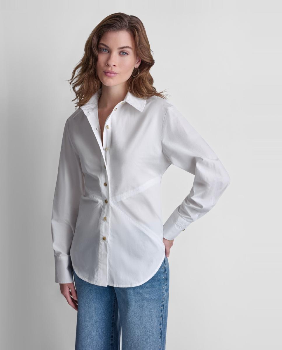 Imagem 0 de Camisa com Fecho de Botões e Detalhe de Abertura nas Costas