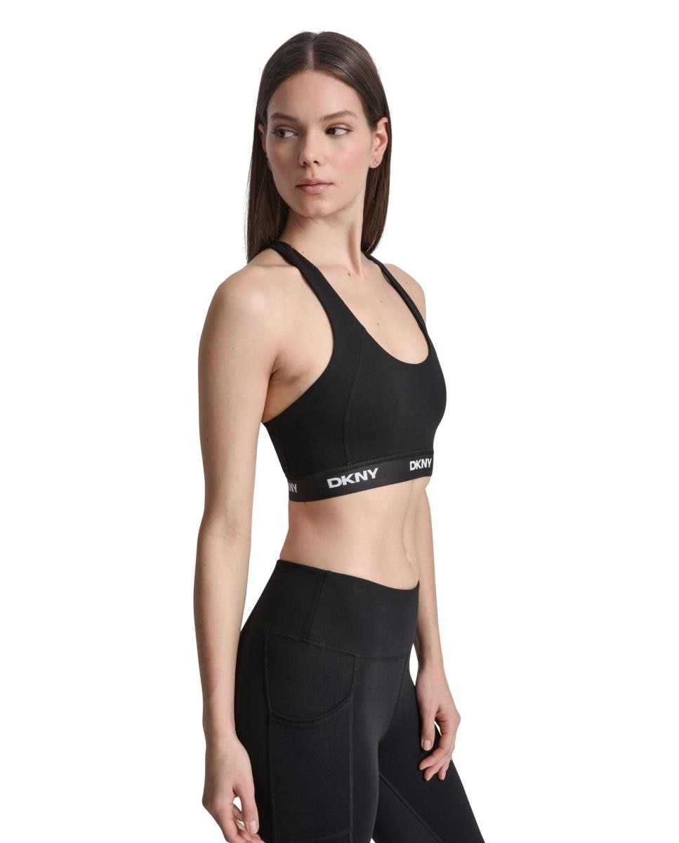 Top Desportivo com Fita com Logótipo Preto-5