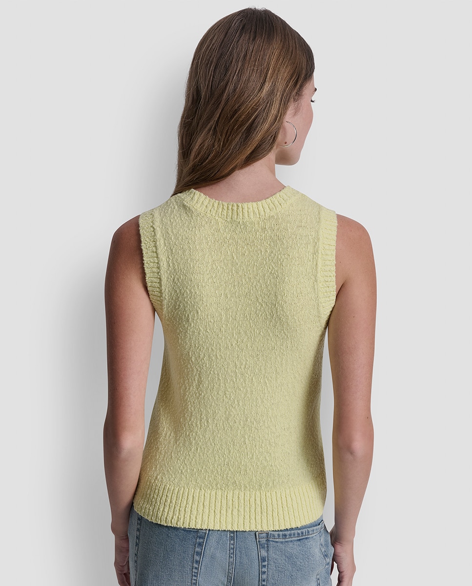 Colete de malha Amarelo-2