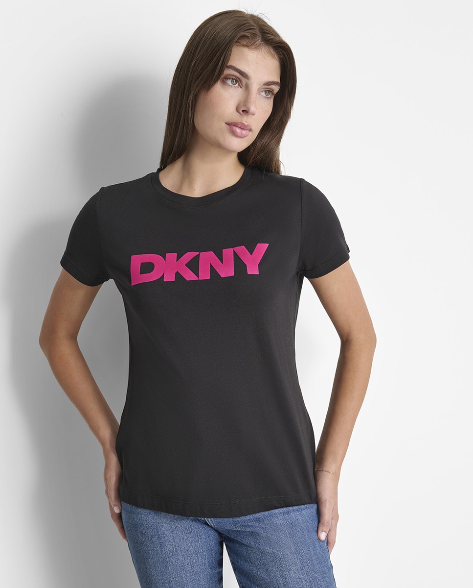 Imagem 0 de T-shirt de Decote Redondo e Logótipo Flocado à Frente