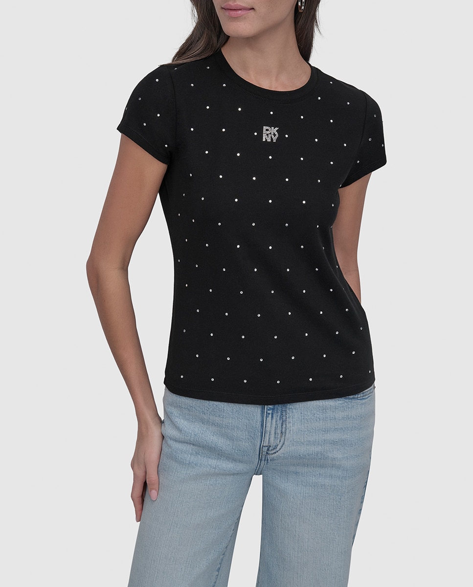 Imagem 0 de T-shirt de manga curta com decote redondo.