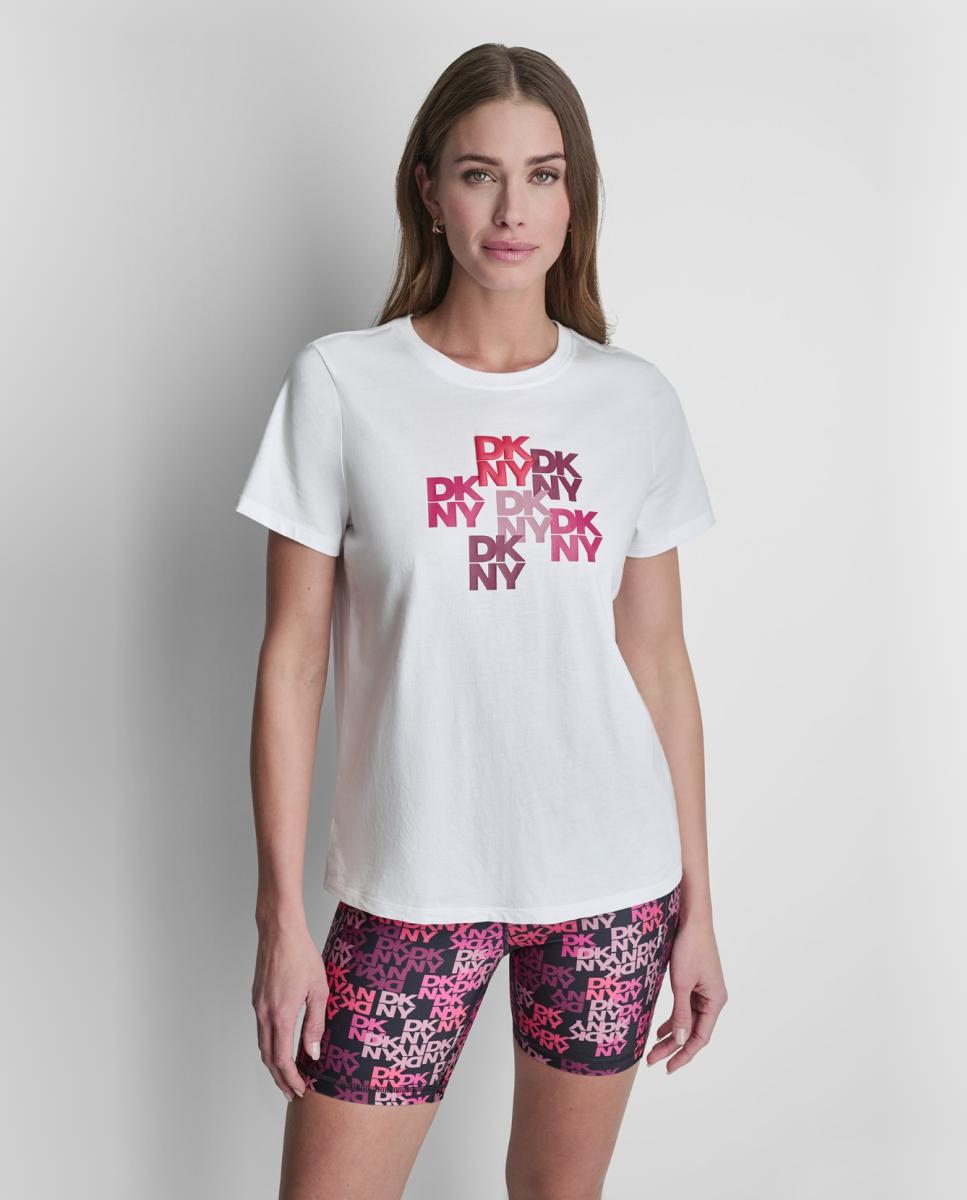 Imagem 0 de T-shirt com Detalhe de Logótipo à Frente