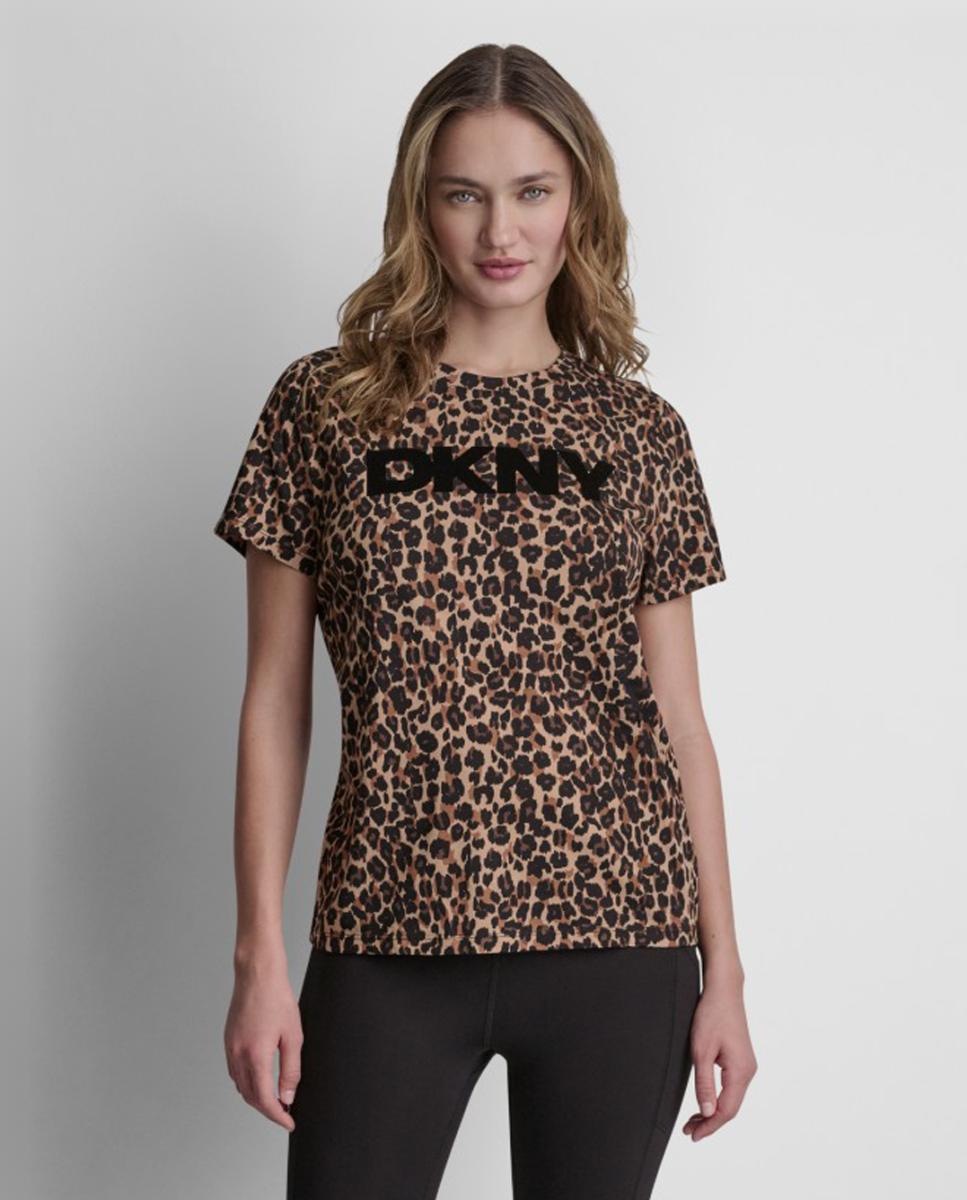 Imagem 0 de T-shirt de Animal Print com Detalhe de Logótipo