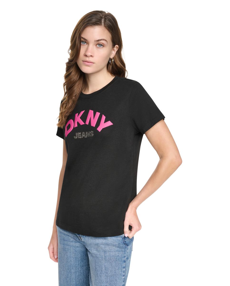 Imagem 0 de T-shirt de Manga Curta e Decote Redondo com Logótipo em Contraste