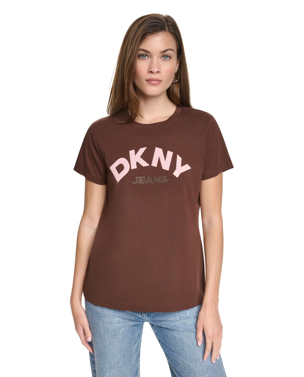Imagem 0 de T-shirt de Manga Curta e Decote Redondo com Logótipo em Contraste