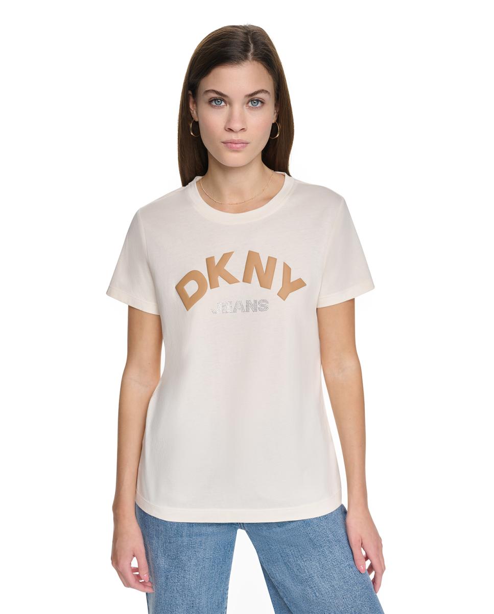 Imagem 0 de T-shirt de Manga Curta e Decote Redondo com Logótipo em Contraste
