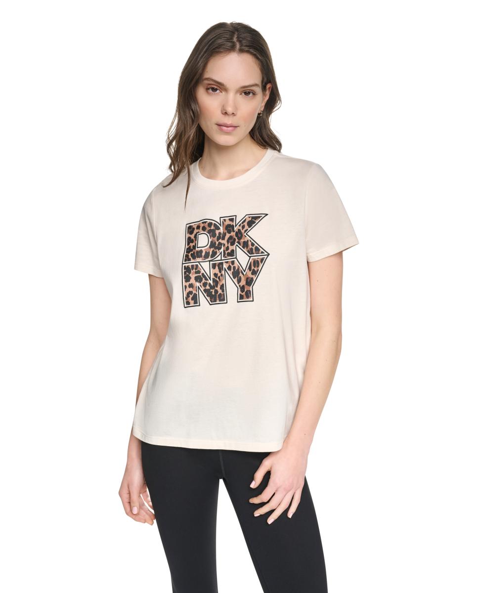 Imagem 0 de T-shirt de Manga Curta e Decote Redondo com Logótipo de Animal Print