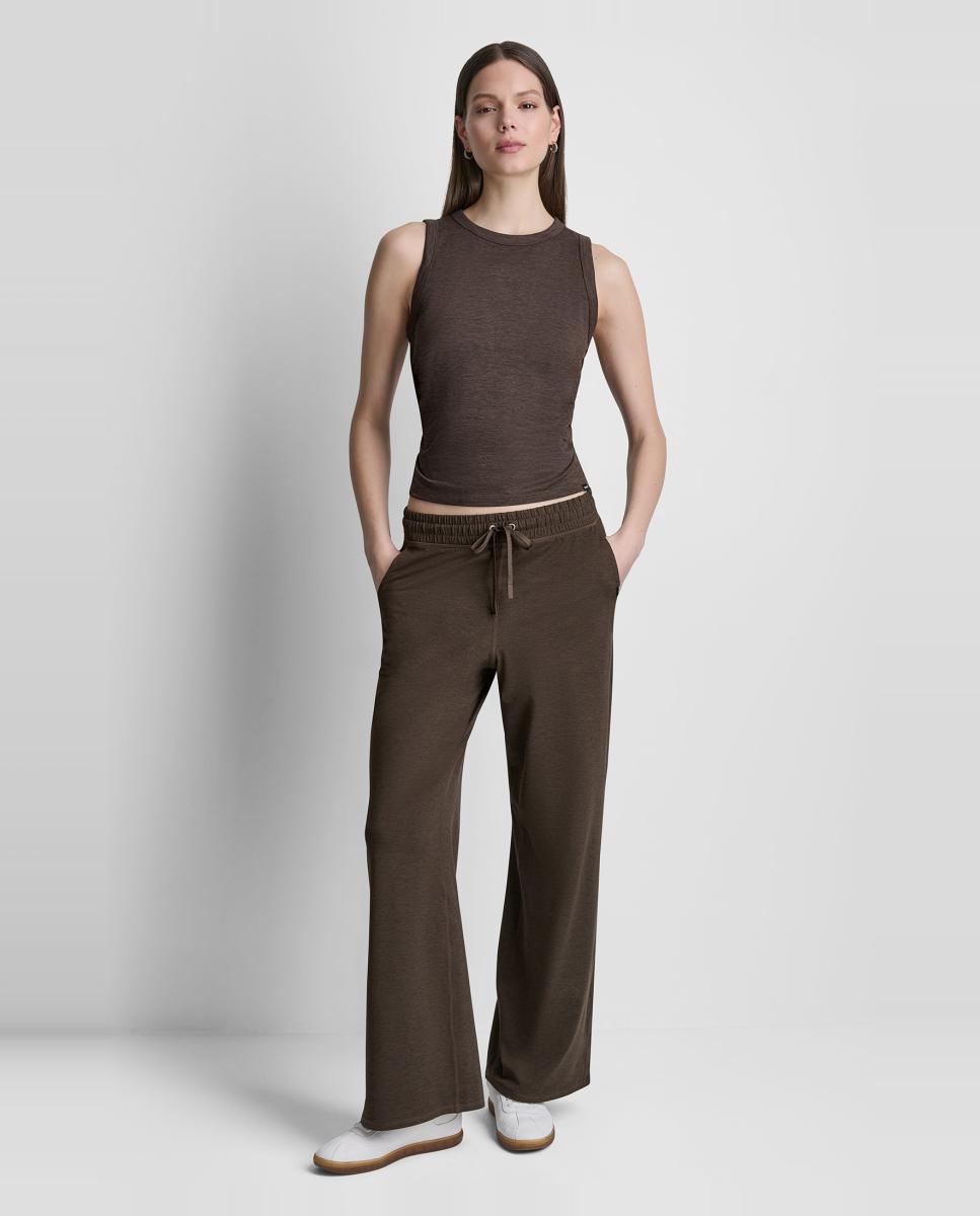 Tank top de mujer de cuello redondo - Dkny Jeans - Marrón oscuro Marrón oscuro-4