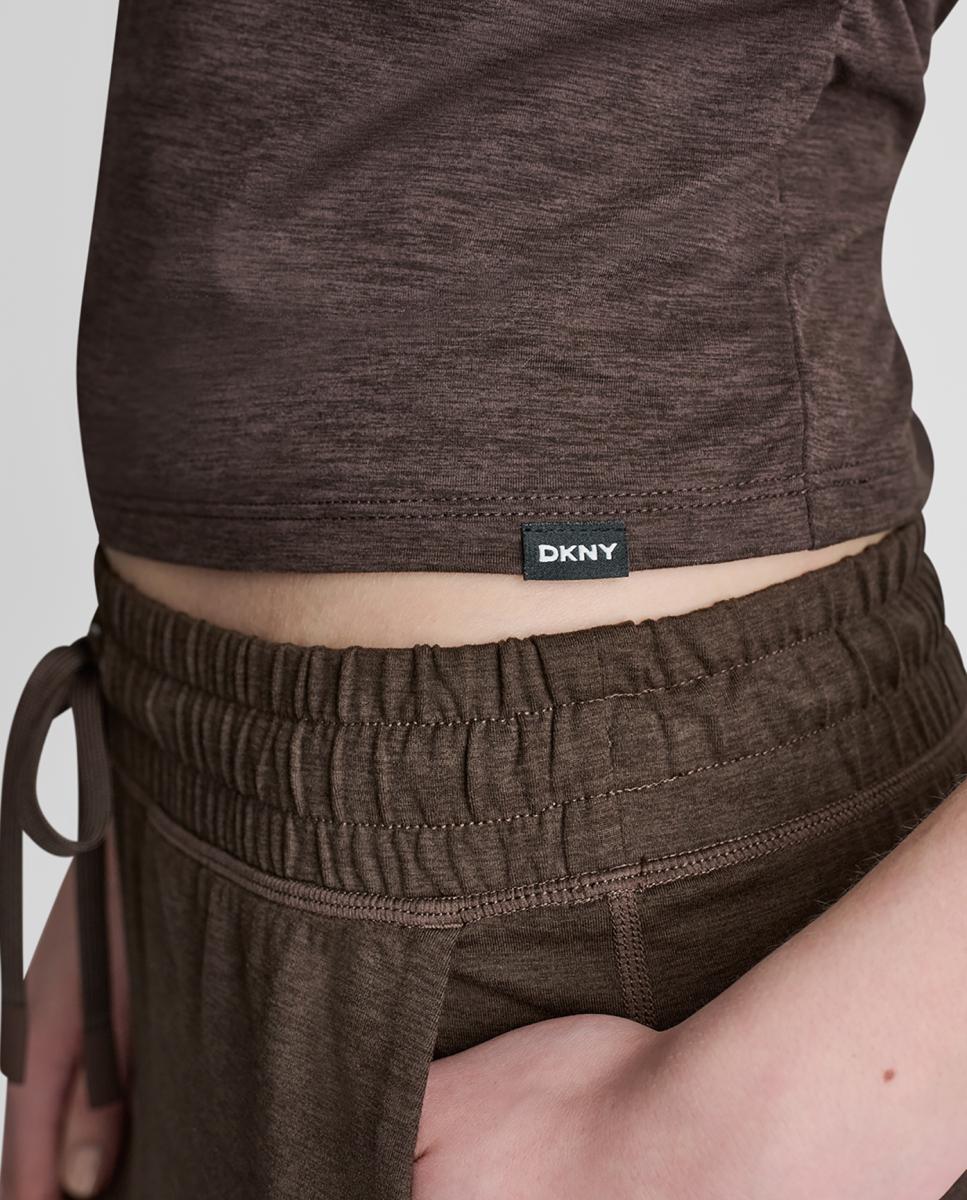 Tank top de mujer de cuello redondo - Dkny Jeans - Marrón oscuro Marrón oscuro-5