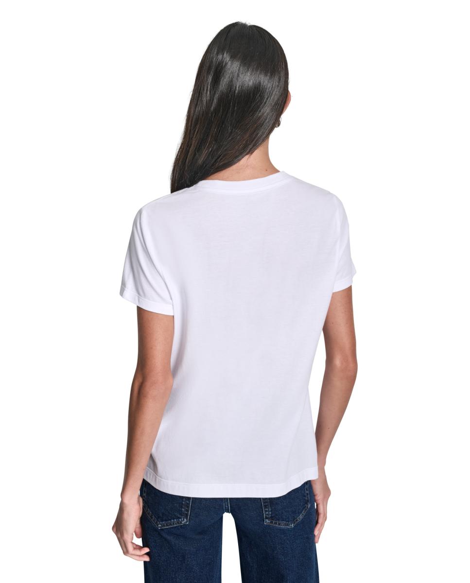 T-shirt com Logótipo Branco-2
