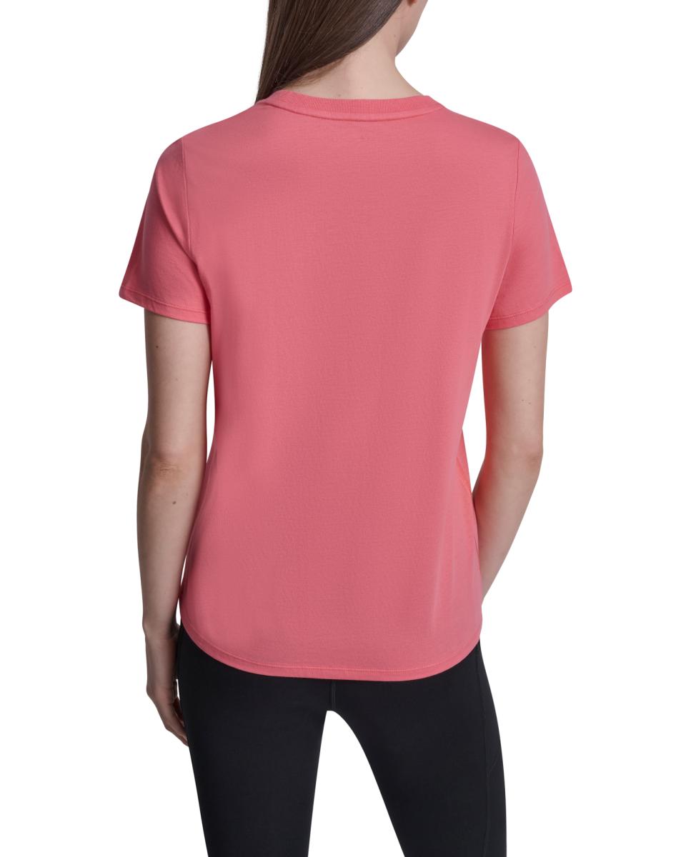 T-shirt de algodão com logótipo Coral-2