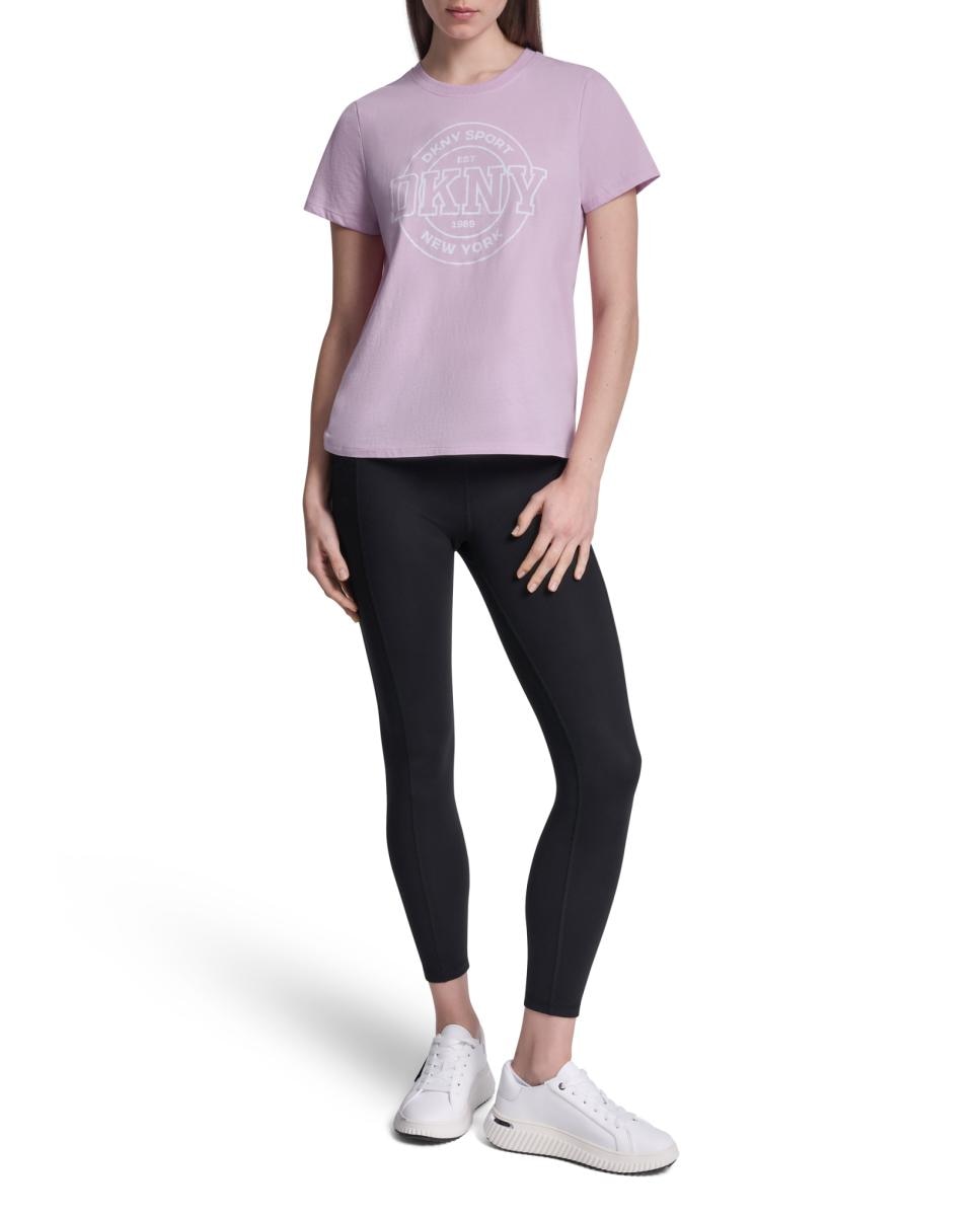 T-shirt de algodão com logo Rosa-claro-5