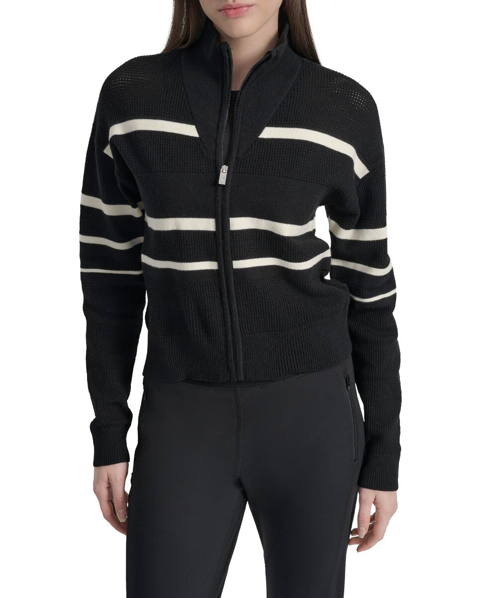 Casaco com Fecho de Correr Preto-1