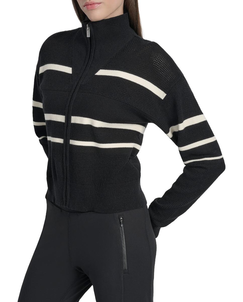 Casaco com Fecho de Correr Preto-2