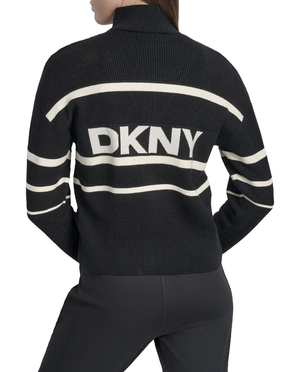 Casaco com Fecho de Correr Preto-4