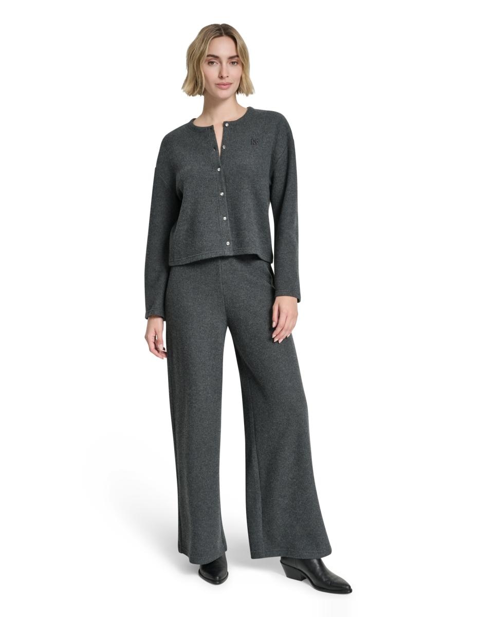 Camisola de Malha com Detalhe de Logótipo Cinzento-escuro-5