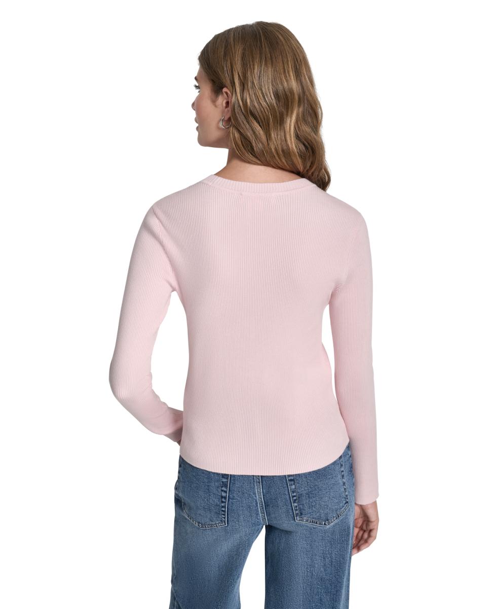 Jersey com detalhe de logo Rosa-claro-2
