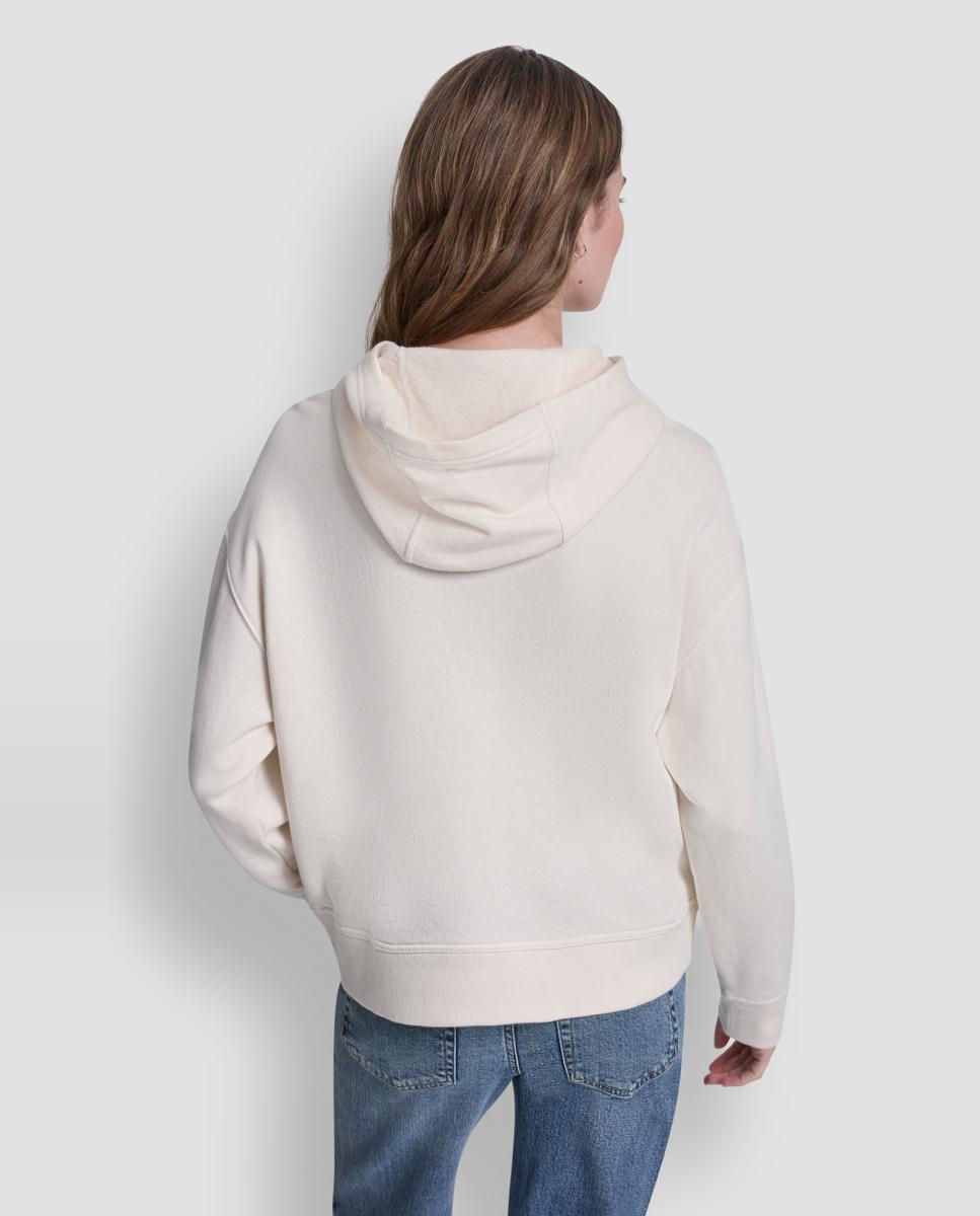 Sweatshirt de manga comprida com logo Bege-2