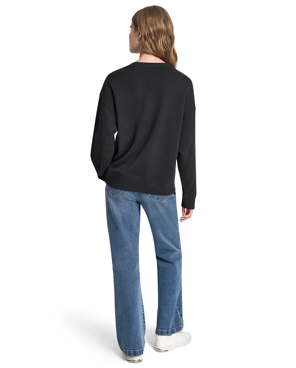 Sweatshirt com Logótipo em Caixa Preto-2