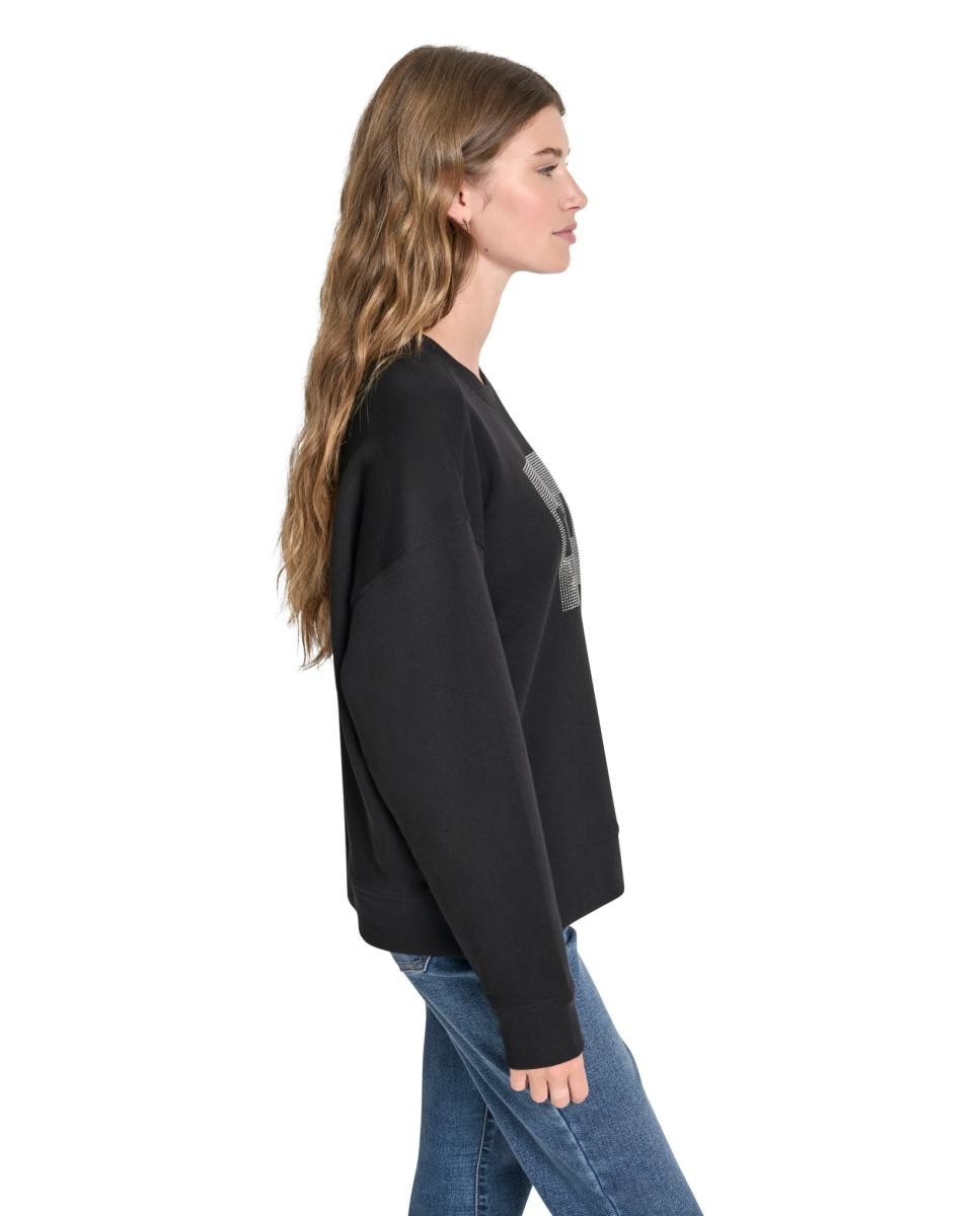 Sweatshirt com Logótipo em Caixa Preto-3