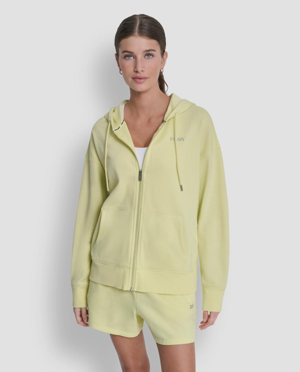 DKNY - Sudadera de mujer con logo metallic bubble.