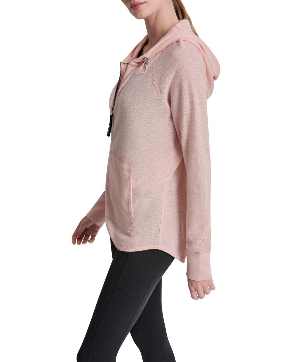 Sweatshirt Waffle de manga comprida Rosa-claro-5