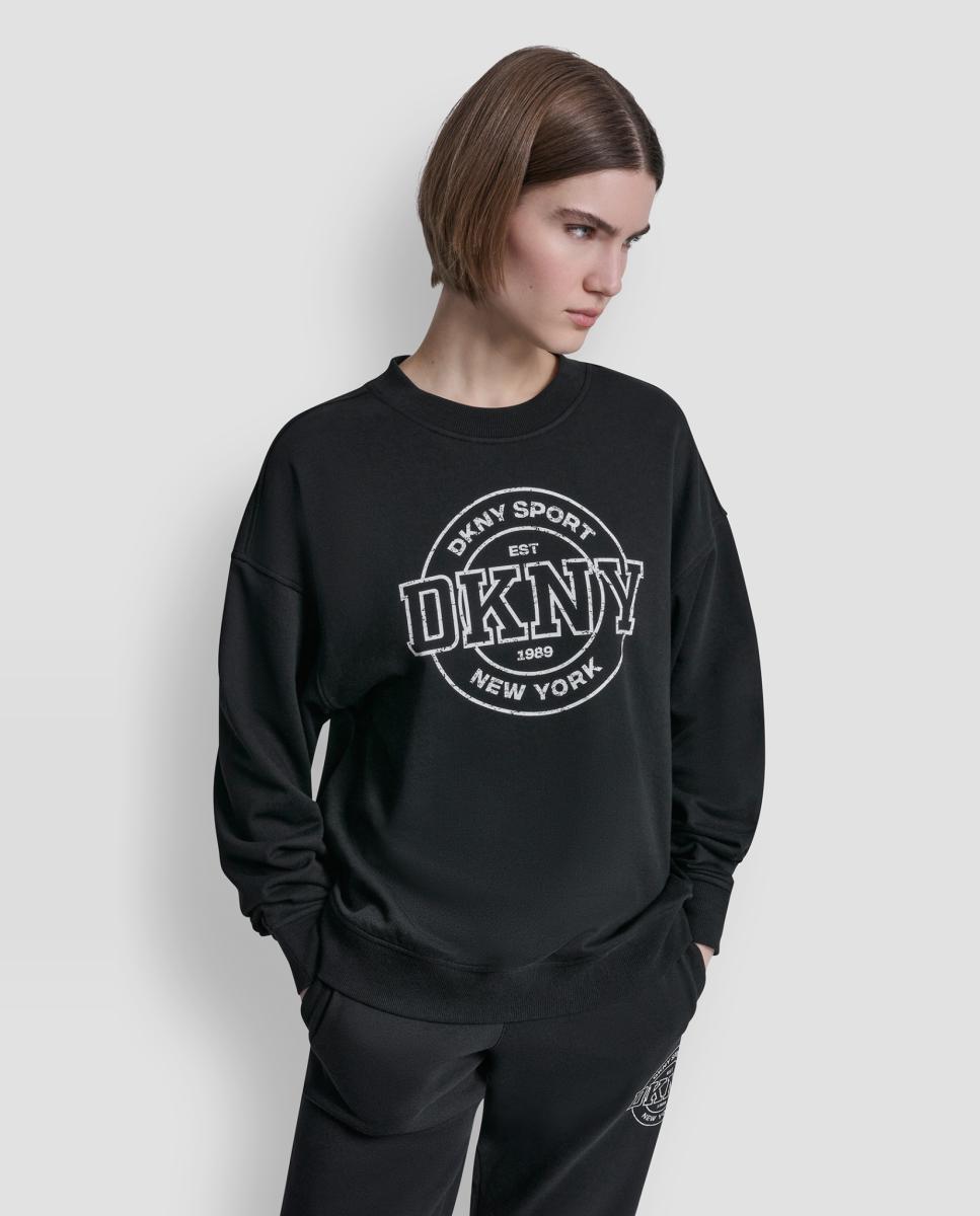 Sweatshirt com logo Preto-1