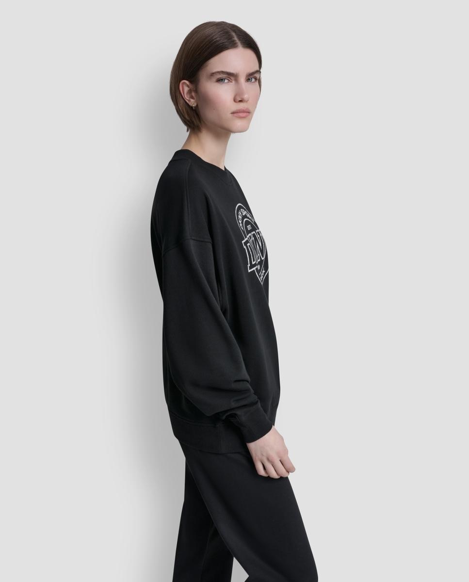Sweatshirt com logo Preto-3