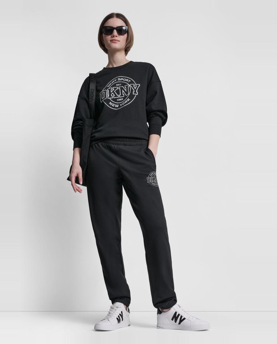 Sweatshirt com logo Preto-4