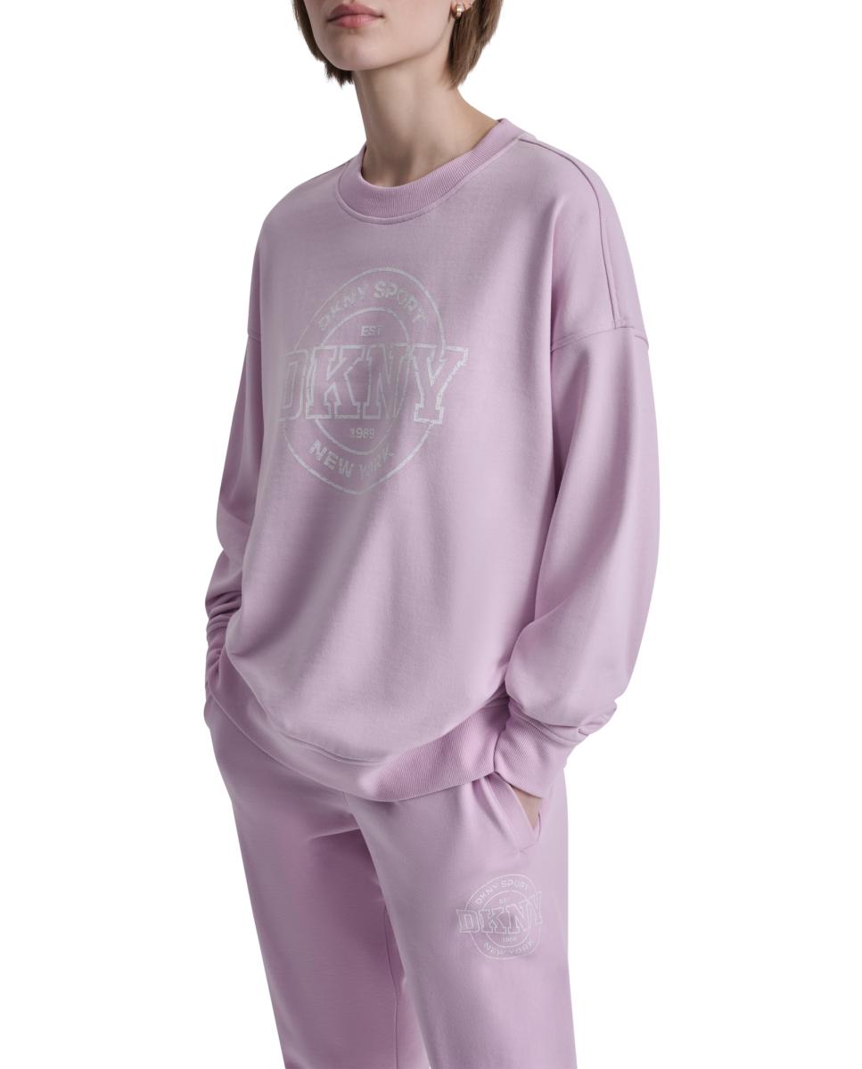 Sweatshirt com Logótipo Medallion Rosa-claro-3