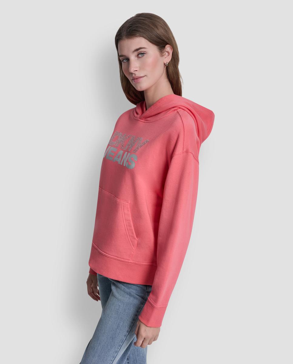 Sweatshirt de manga comprida com logo Salmão-3
