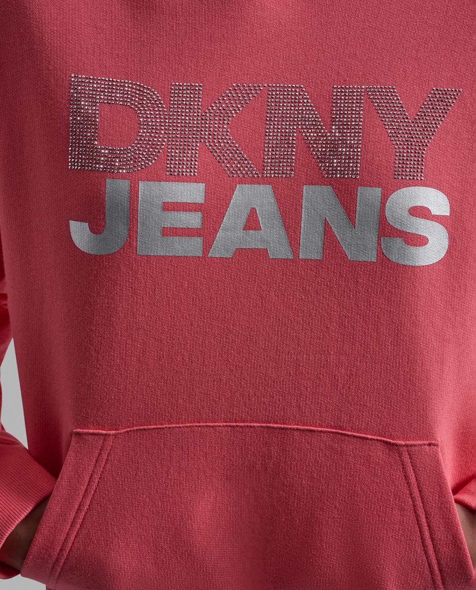 Sweatshirt de manga comprida com logo Salmão-4