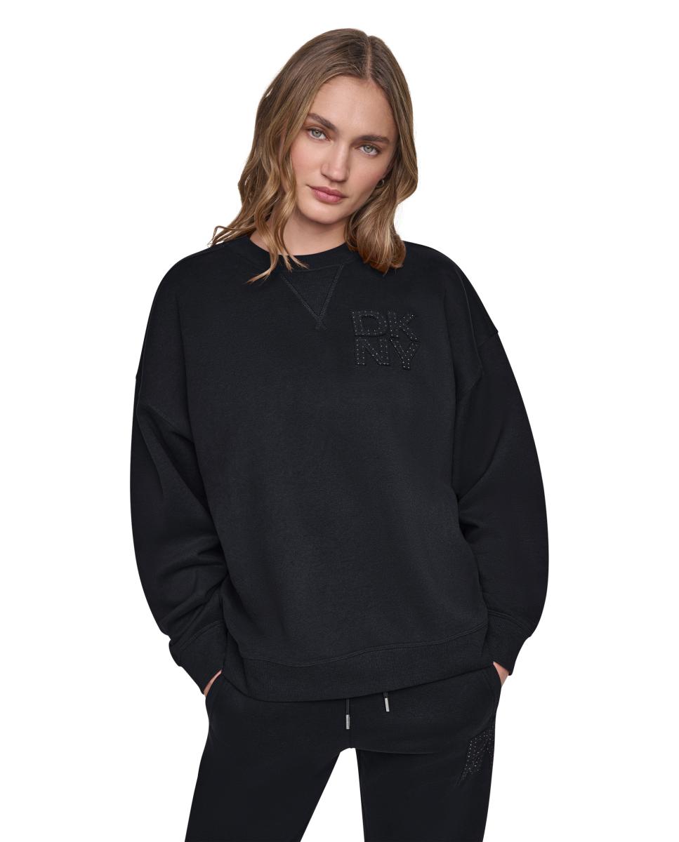Imagem 0 de Sweatshirt de Manga Comprida e Decote Redondo com Detalhe de Logótipo Tipo Emblema