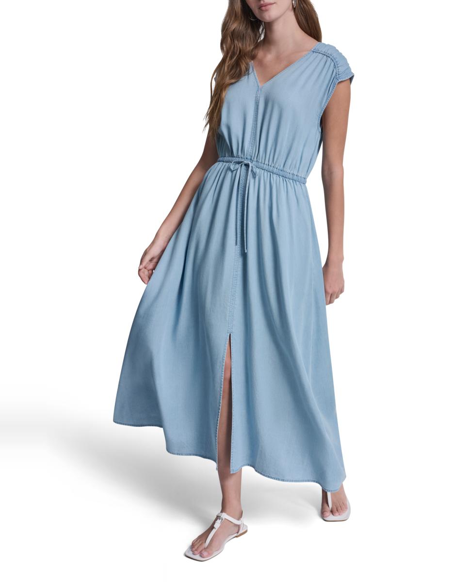 Imagem 0 de Vestido Comprido de Ganga