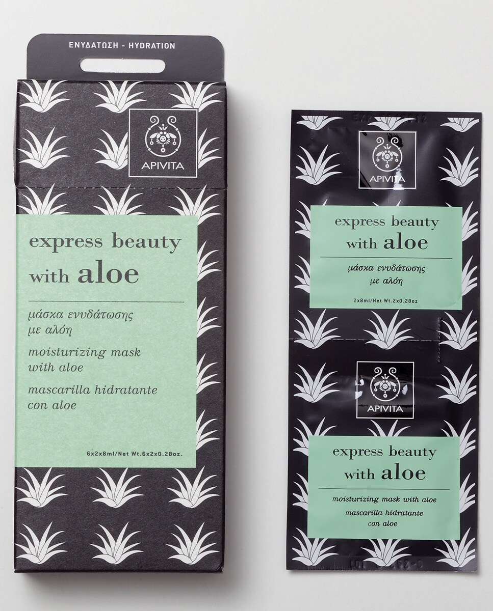 Máscara hidratante intensiva com aloé Express Beauty 2 x 80 ml Apivita 2