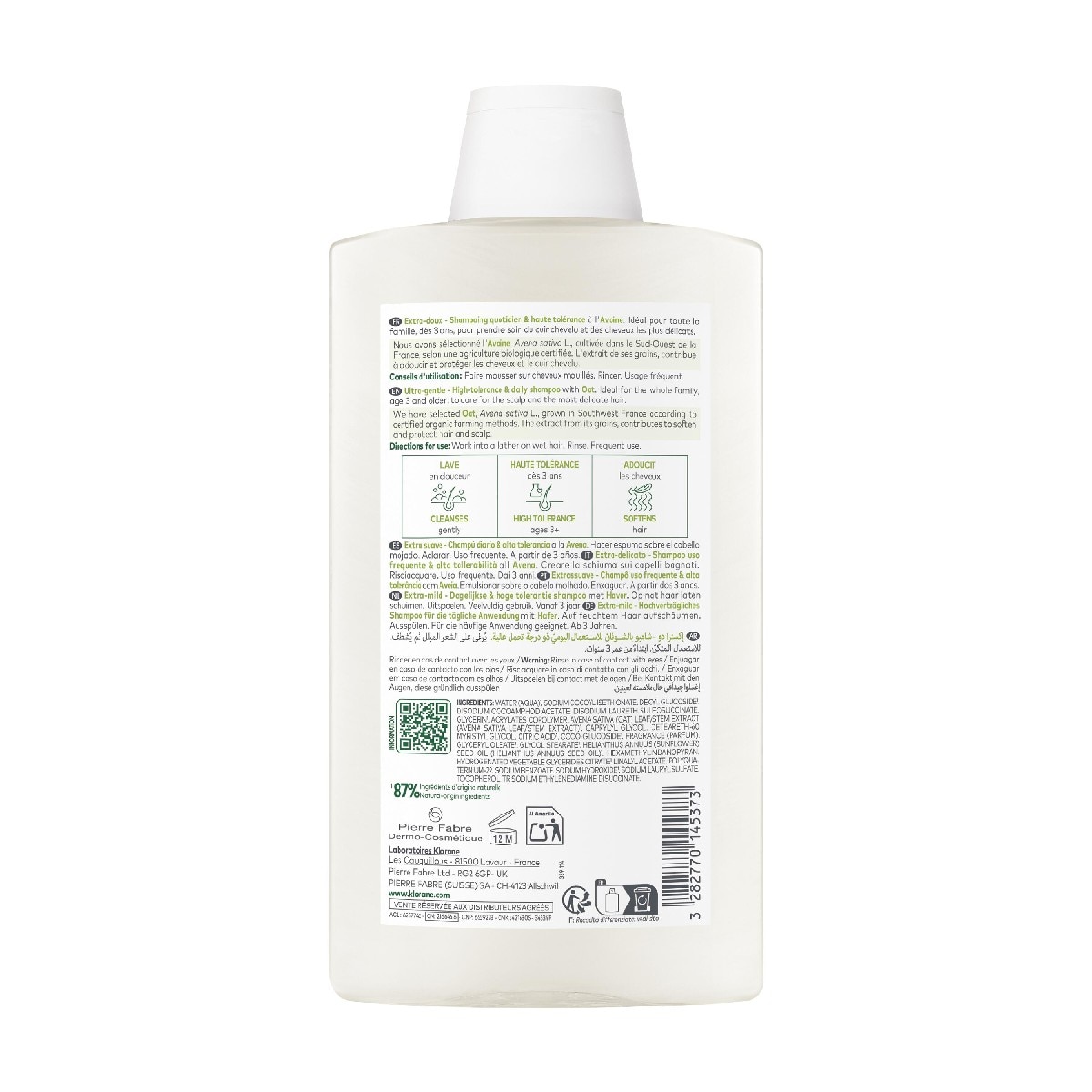 Champú A La Avena 400 ml Klorane - 400 ml 4