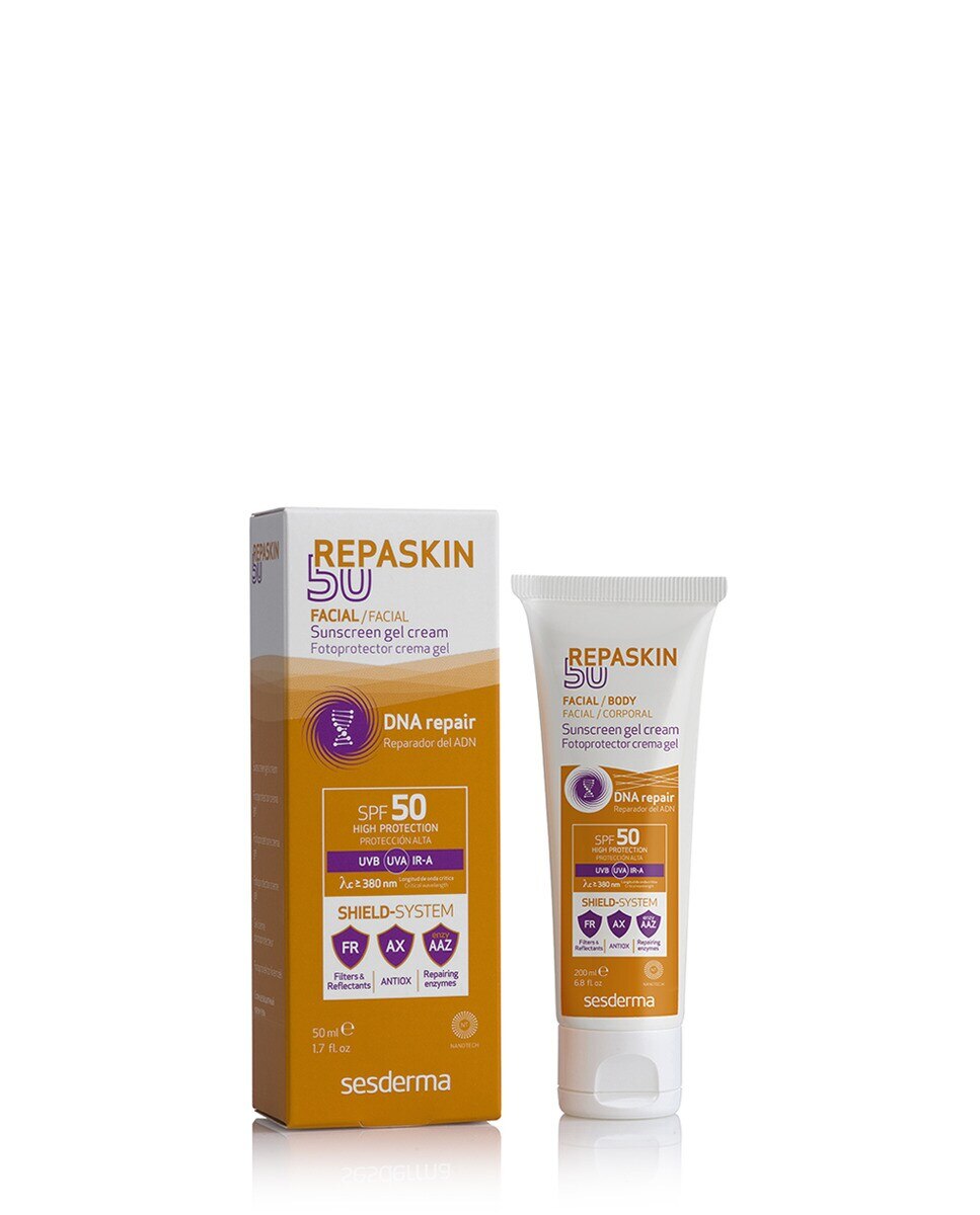 Protetor Solar Fotoprotector Facial Gel Creme SPF50 Repaskin 50 ml Sesderma 2