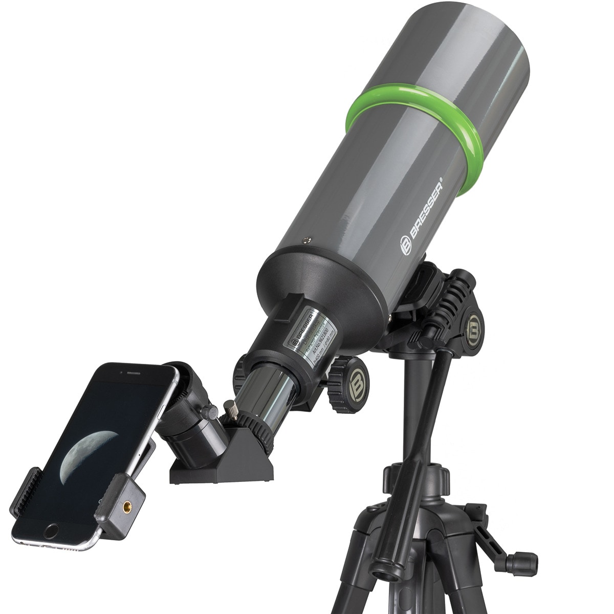 Telescopio Astronómico Portátil Bresser 80/400 con trípode y mochila (Reacondicionado Grado A) Negro-3