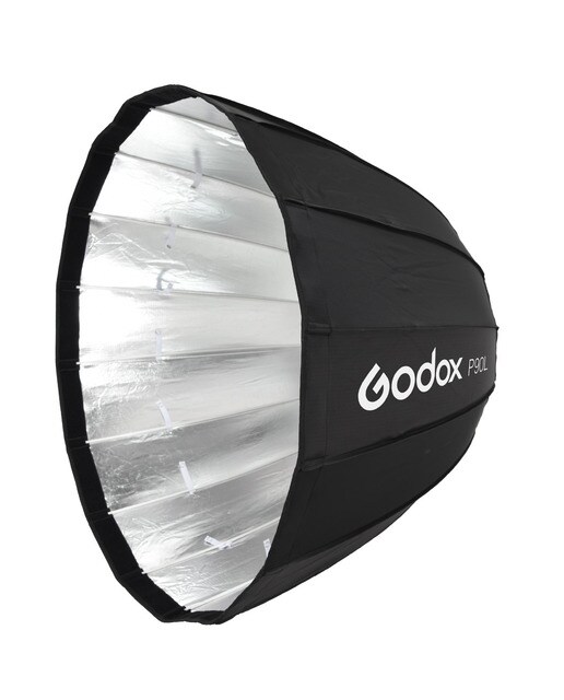 Softbox parabólico Godox P90L montura bowens (Reacondicionado Grado B) - Negro Negro-2