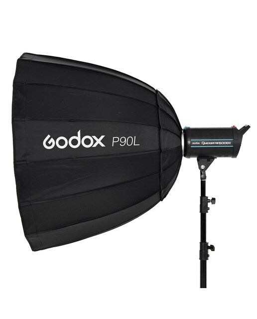 Softbox parabólico Godox P90L montura bowens (Reacondicionado Grado B) - Negro Negro-3