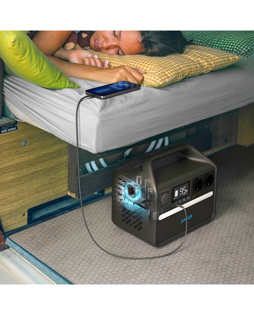 Estación eléctrica Anker 535 portátil 512 Wh (Reacondicionado Grado A) - Negro Negro-4