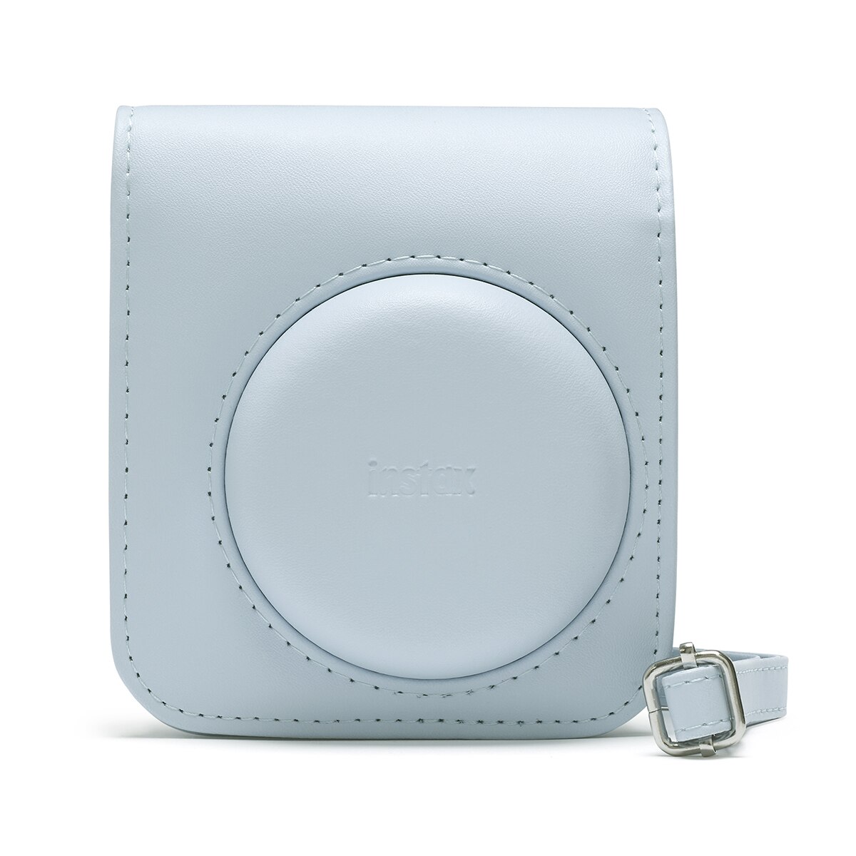 Kit de Cámara instantánea Fujifilm instax mini 12 con funda, carga 10 fotos y 50 adhesivos de doble cara (Reacondicionado Grado A) - Azul Azul-3