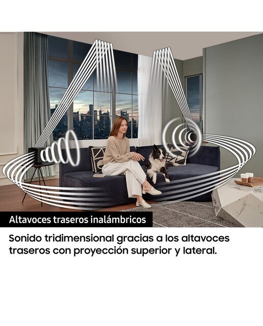 Barra de sonido Samsung 2023 HW-Q990C Dolby Atmos y DTS: X, Q-Symphony, 11.1.4 ch, 656W, Subwoofer inalámbrico (Reacondicionado Grado B) - Negro Negro-6