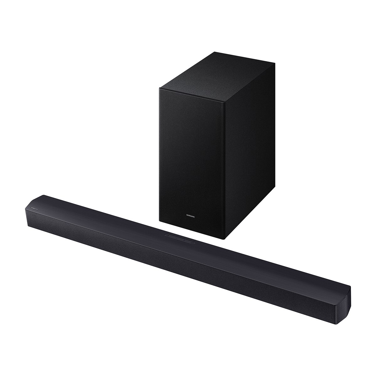 Imagen 0 de Barra de sonido Samsung HW-B450F, Dolby 2.1 y DTS Virtual:X, 5.1 con 3 altavoces, 300W, Subwoofer inalámbrico 6.5" 220W (Reacondicionado Grado B) Negro titanium