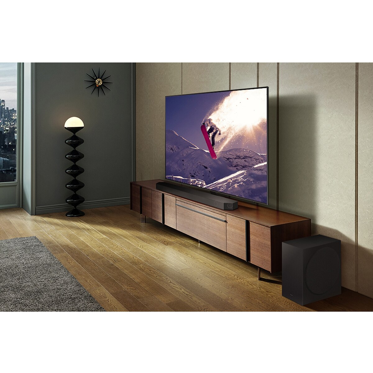 Barra de sonido Samsung 2023 HW-Q800C con Dolby Atmos y DTS: X, Q-Symphony, 5.1.2 ch, 360W, Subwoofer inalámbrico (Reacondicionado Grado D) - Negro Negro-6