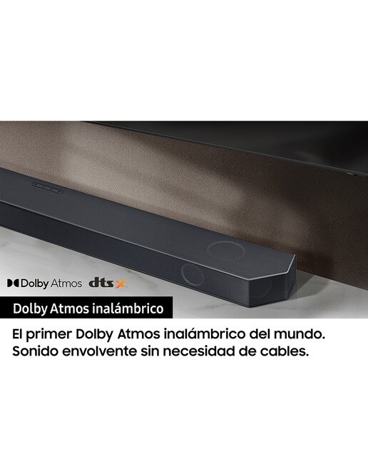 Barra de sonido Samsung 2023 HW-Q990C Dolby Atmos y DTS: X, Q-Symphony, 11.1.4 ch, 656W, Subwoofer inalámbrico (Reacondicionado Grado D) - Negro Negro-2