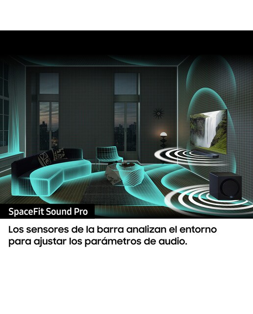 Barra de sonido Samsung 2023 HW-Q990C Dolby Atmos y DTS: X, Q-Symphony, 11.1.4 ch, 656W, Subwoofer inalámbrico (Reacondicionado Grado D) - Negro Negro-5