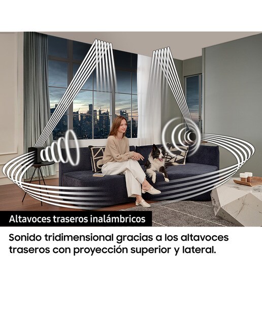 Barra de sonido Samsung 2023 HW-Q990C Dolby Atmos y DTS: X, Q-Symphony, 11.1.4 ch, 656W, Subwoofer inalámbrico (Reacondicionado Grado D) - Negro Negro-6