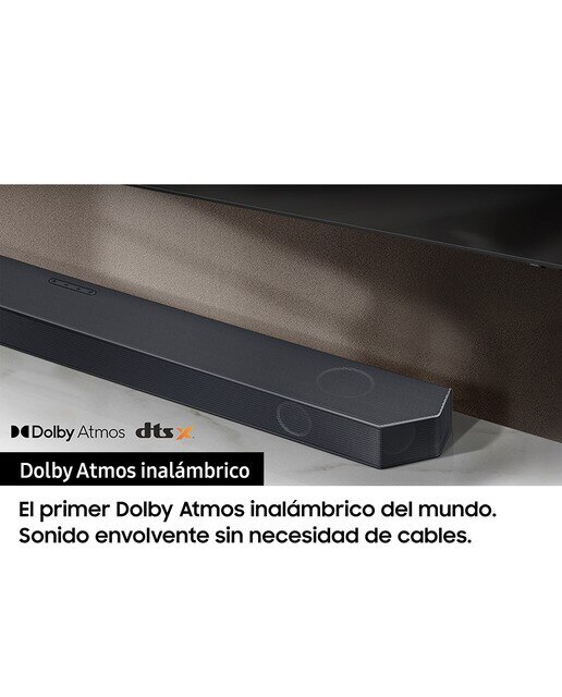 Barra de sonido Samsung 2023 HW-Q800C con Dolby Atmos y DTS: X, Q-Symphony, 5.1.2 ch, 360W, Subwoofer inalámbrico (Reacondicionado Grado D) - Negro Negro-2